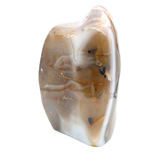 Gepolijste Carneool steen uit Madagaskar, XXL mineraaldecoratie