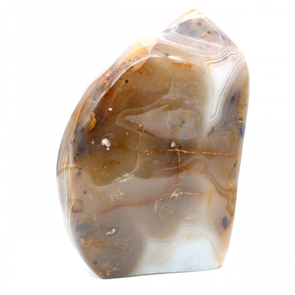 Gepolijste Carneool steen uit Madagaskar, XXL mineraaldecoratie