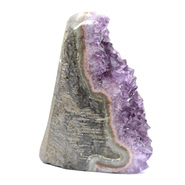 Braziliaanse amethist druse: minerale interieurdecoratie