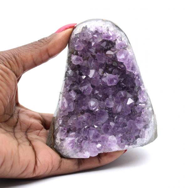 Amethist druse voor verzameling – Exemplaar met unieke vorm