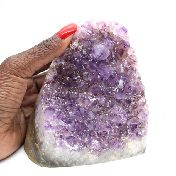 Amethist geode, paars kristal