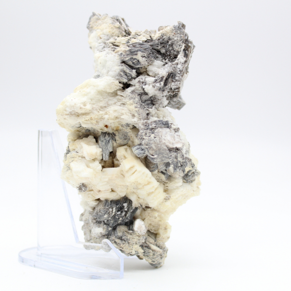 Gekristalliseerde mica op witte kwarts uit Afghanistan