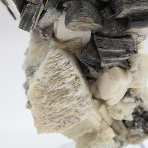 Gekristalliseerde mica op witte kwarts uit Afghanistan