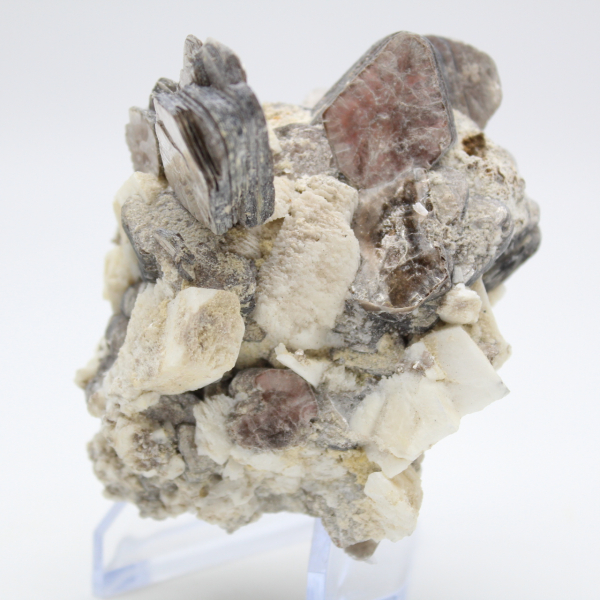 Witte kwarts met natuurlijke Afghaanse mica