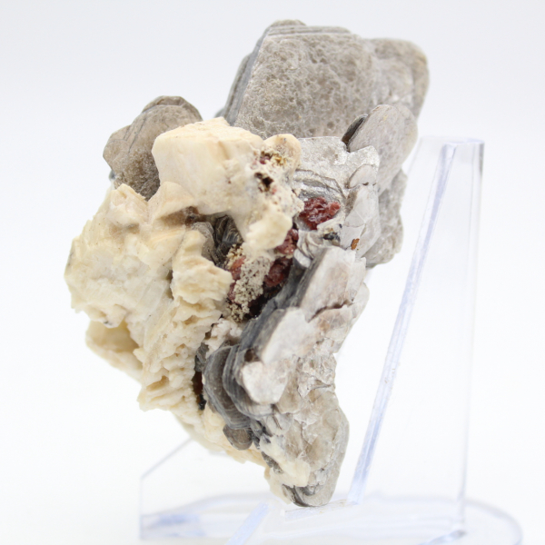 Mica op compacte Afghaanse witte kwarts
