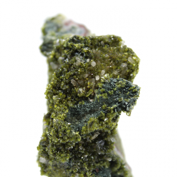 Groene epidoot uit Marokko op dunne matrix