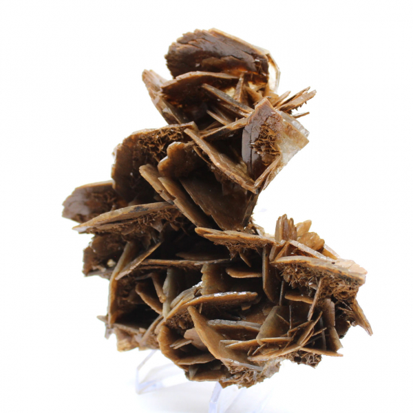 Gekristalliseerde bruine bariet uit Marokko