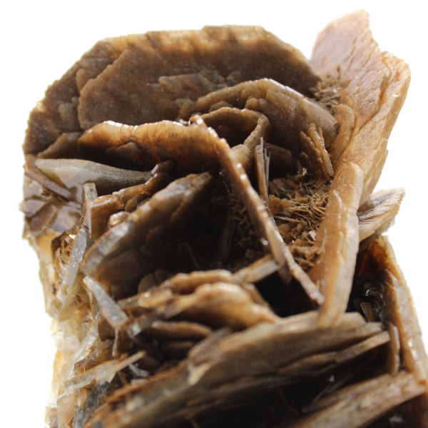 Bruine barietkristallen uit Marokko