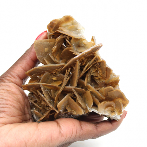 Bruine kristallen van bariet uit Ouichane