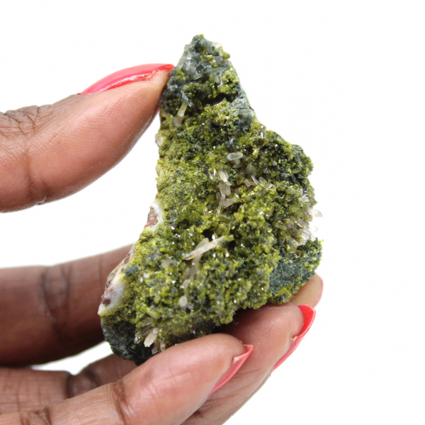 Groene epidoot uit Marokko op dunne matrix