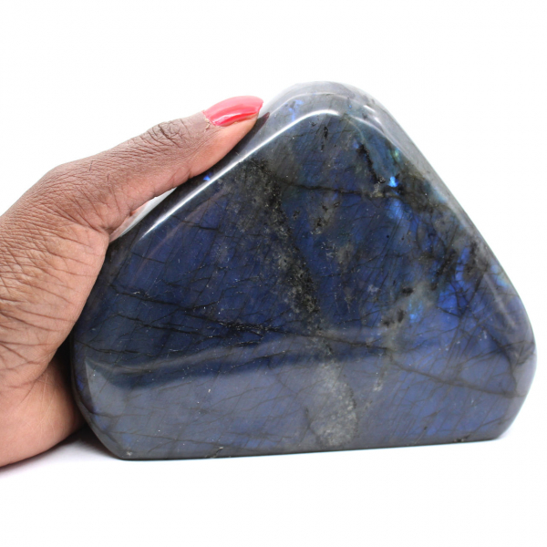 Gepolijste labradoriet, decoratief gesteente.