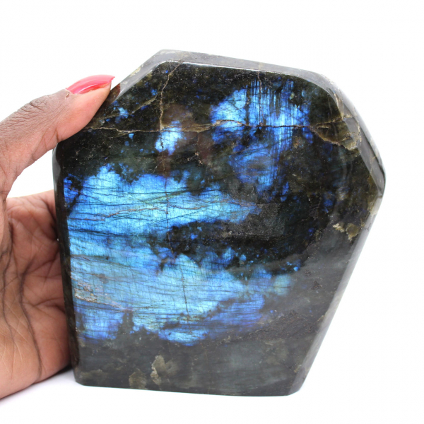 Gepolijst labradoriet ornament, verzamelaarssteen