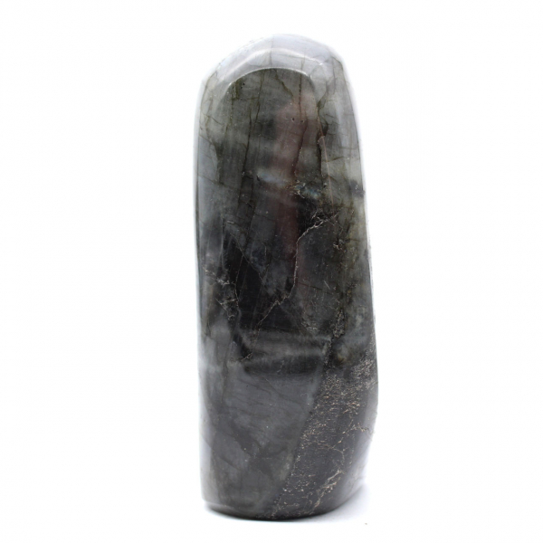 Gepolijste labradoriet, decoratief exemplaar uit Madagaskar