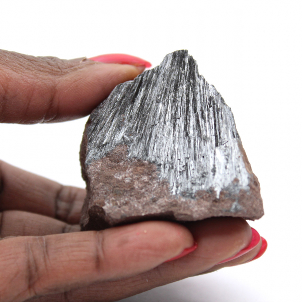 Pyrolusiet, compacte collectie, gesteente Marokko