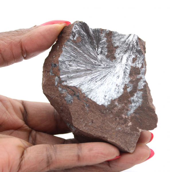 Groot stuk gekristalliseerde pyrolusiet uit de collectie