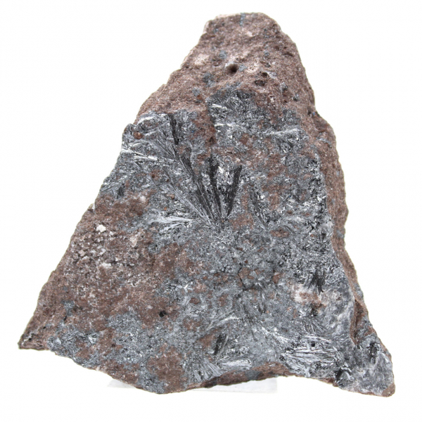 Pyrolusiet Marokko, kristallisatie van gesteentefragmenten