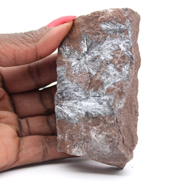 Pyrolusiet uit Marokko, mineraalkristallen voor verzameling