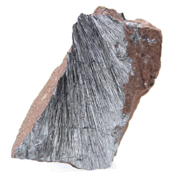 Pyrolusiet kristalornament, natuursteen