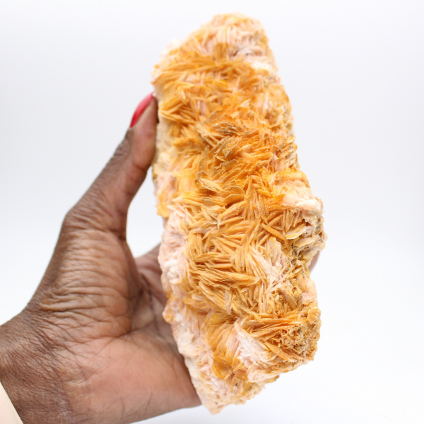 Natuurlijke kristallisatie van Marokkaans oranje bariet