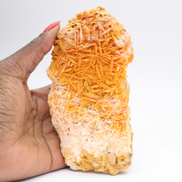 Natuurlijke oranje barietkristallen uit Marokko