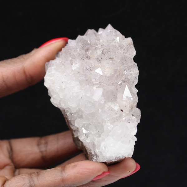 Kwartsdruzen met goethiet, mineraalexemplaar 155 g