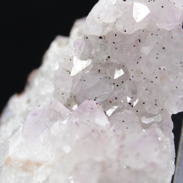 Kwartsdrusen met goethietinsluitingen, ruwe steen 130 g