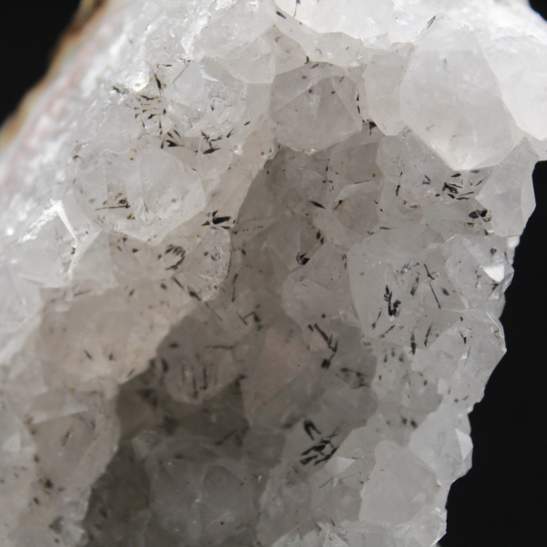 Kwarts- en goethietexemplaar uit Marokko, draadgeode