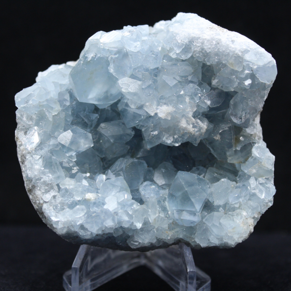 Cluster van celestienkristallen - Herkomst: Madagaskar