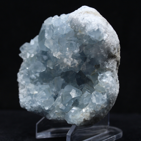 Cluster van celestienkristallen - Herkomst: Madagaskar