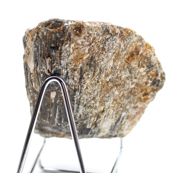 Massieve zwarte toermalijn - Natuurlijk blok uit Madagaskar