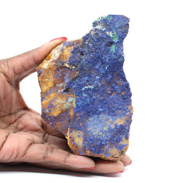 Malachiet-Azurietkristallen Marokko