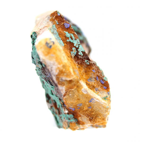 Azuriet-malachiet op matrix