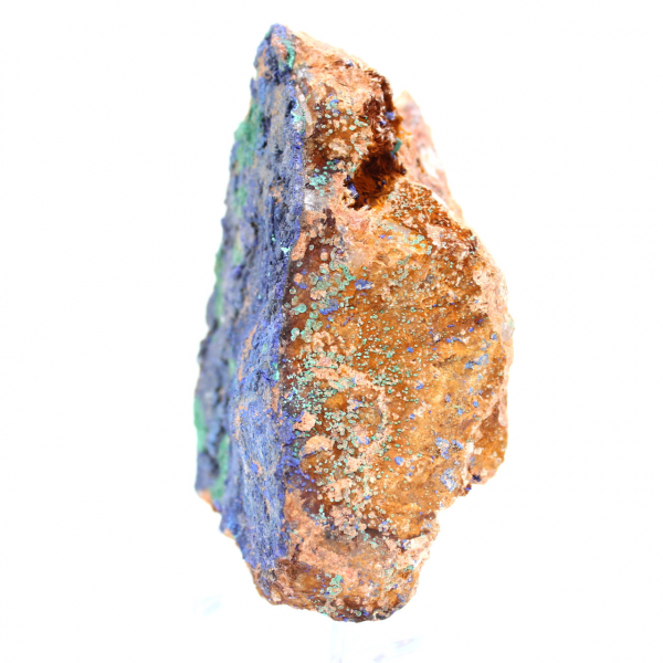 Gemengd exemplaar van azuriet en malachiet.