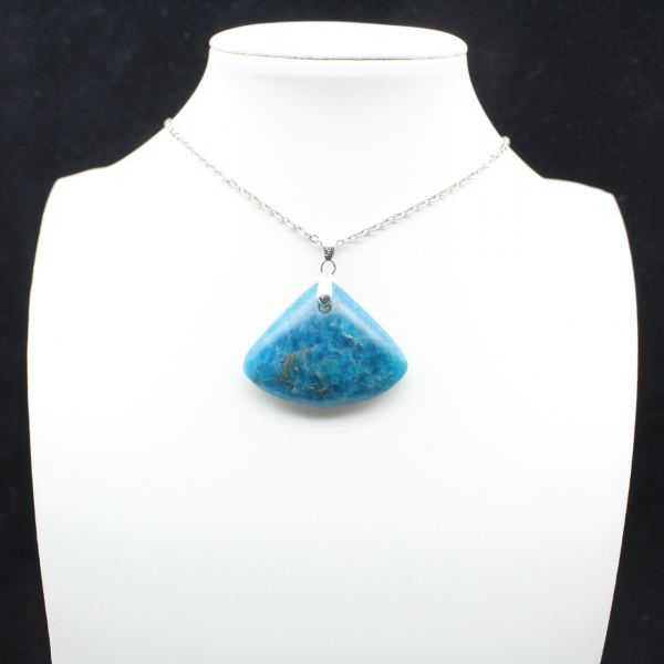 Hanger van blauwe apatiet - Mineralogisch exemplaar uit Madagaskar