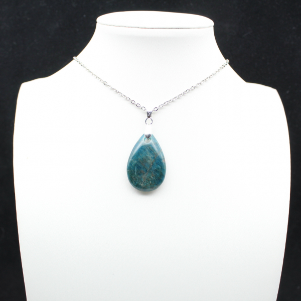 Hanger met blauwe apatiet uit Madagaskar - Klein en kostbaar exemplaar