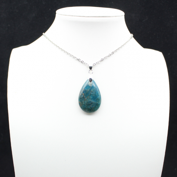 Hanger met blauwe apatiet uit Madagaskar - Klein en kostbaar exemplaar