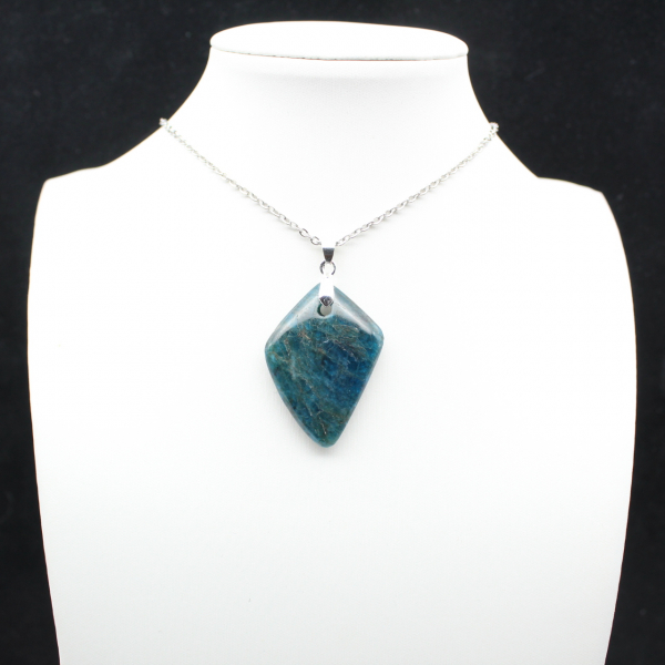 Hanger van blauwe apatiet uit Madagaskar - een hoogwaardig exemplaar