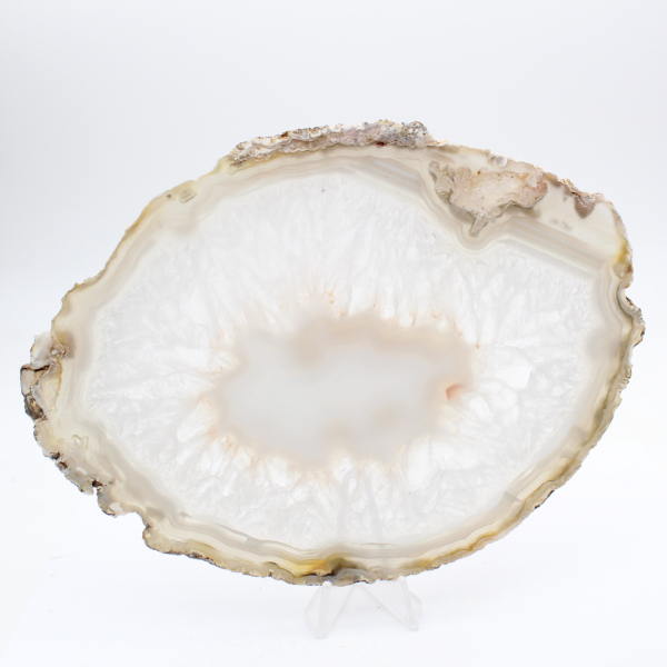 Plakje gestreepte chalcedoon