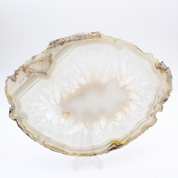 Plakje gestreepte chalcedoon