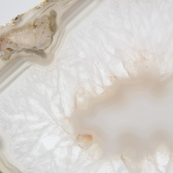 Plakje gestreepte chalcedoon