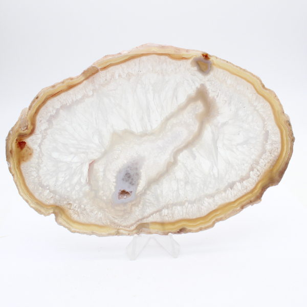 Grijze en blauwe agaat uit Brazilië