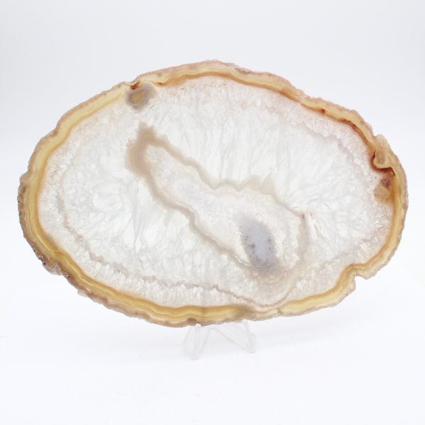 Grijze en blauwe agaat uit Brazilië