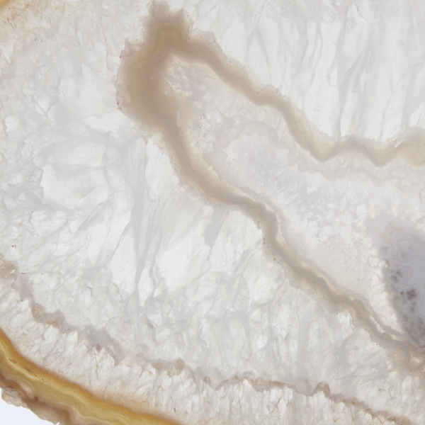 Grijze en blauwe agaat uit Brazilië