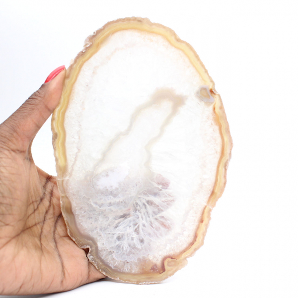 Grijze en blauwe agaat uit Brazilië