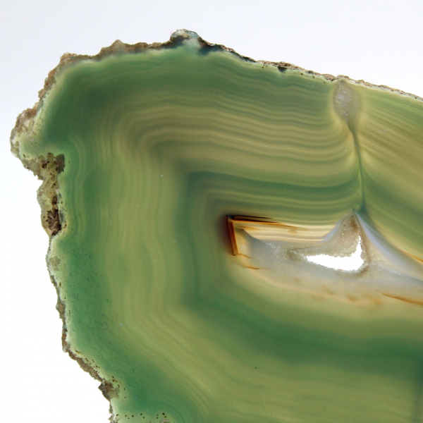 Plakje groene agaat uit Brazilië – Geverfde natuursteen