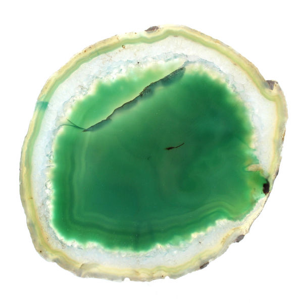 Groene agaatschijf – Mineral Collection Brazilië 210 g