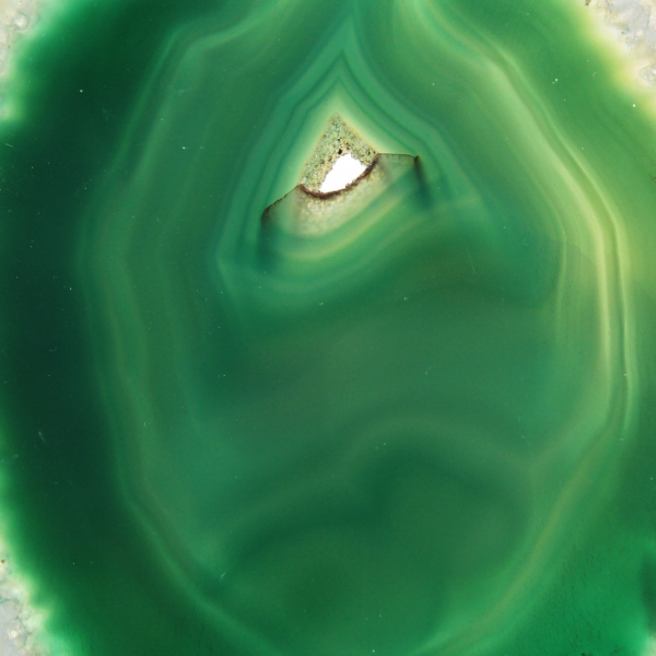 Braziliaanse agaatplak, groen – Verzamelobject, 200 g