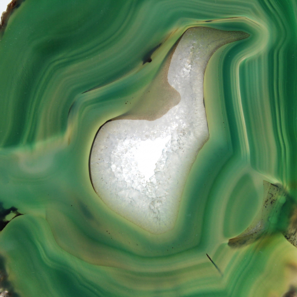 Gesneden groene agaat – Herkomst Brazilië 240 g