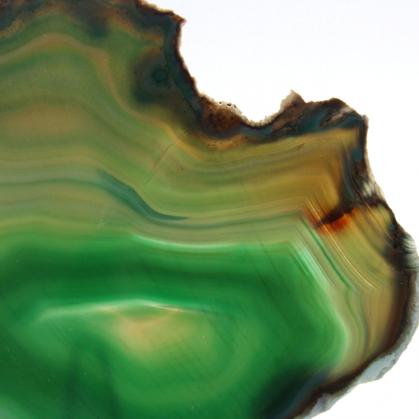 Lichtgroene agaatplak – Natuursteen 140 g