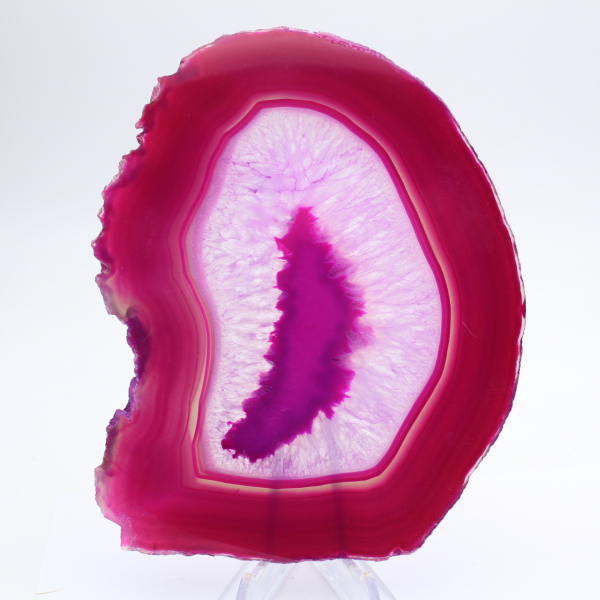 Natuurlijke roze geverfde agaatplak